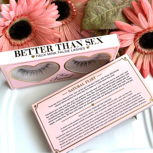 TOO FACED *Bundle* 2 Sets Better Than Sex Faux Mink Falsie Lashes NATURA… - Picture 11 of 14